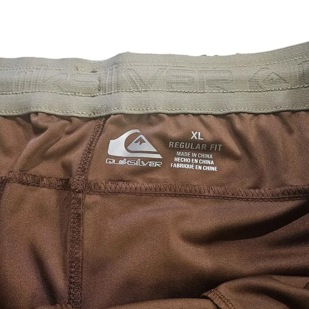 QuicksilverMen's‎ Shorts /Size XL/ Brown / 4-Way Stretch & Moisture Wicking /New